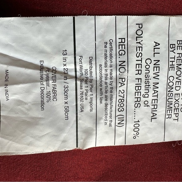 Pier 1 RARE Handmade Embroidered Appliqué Pillow Pom Pom Beaded Accents - Picture 5 of 7